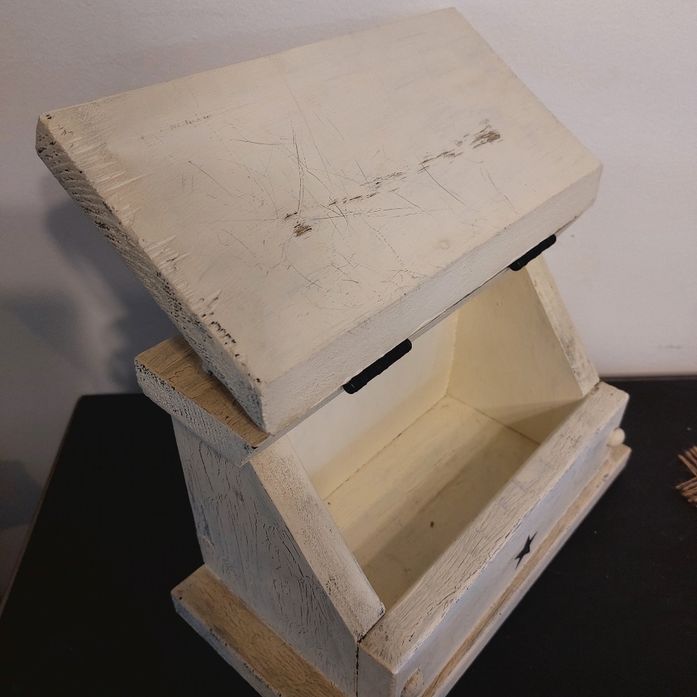Rustic Wooden Recipe Box - Picture 9 of 9